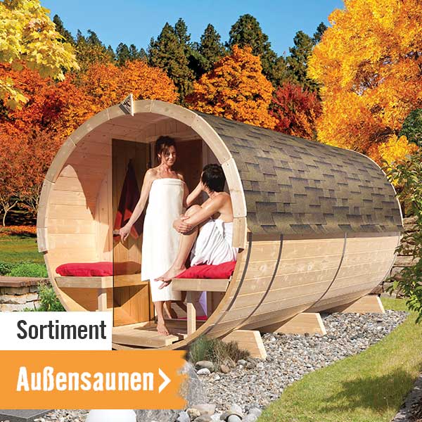 Sortiment Außensaunen