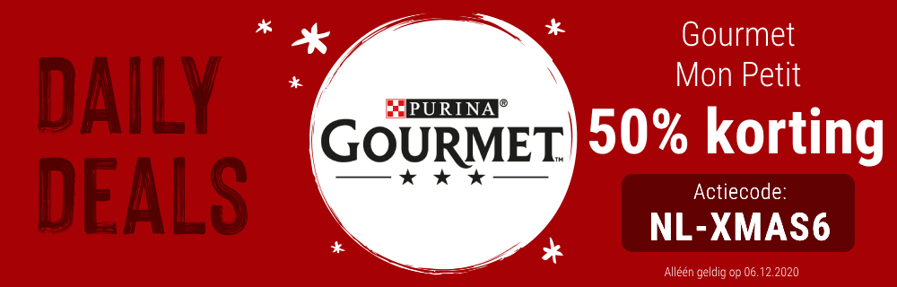 50% korting op Gourmet Mon Petti!