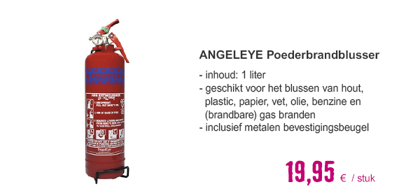 ANGELEYE Poederbrandblusser FE-P1-EA-NL, 1 kg | HORNBACH