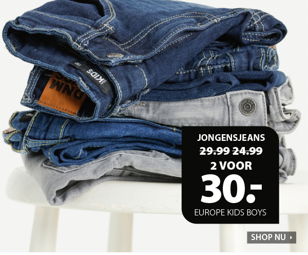 Jongensjeans 2 voor 30 euro