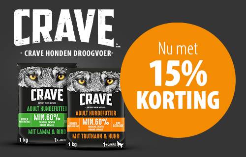 15% korting! Crave droogvoer