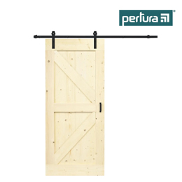 BARNDOOR Wales vintage onbehandeld compleet met basic rail en grepen 95x215 cm | HORNBACH