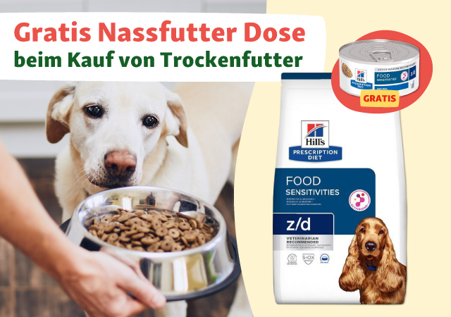 Gratis Nassfutter Dose beim Kauf von Trockenfutter