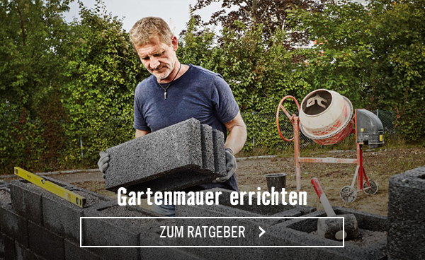 Ratgeber Gartenmauer errichten