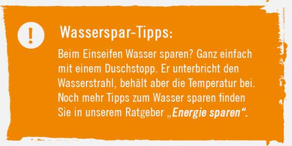 Tipps zum Wassersparen im Bad