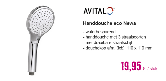 AVITAL Handdouche eco Newa 3 stralen | HORNBACH