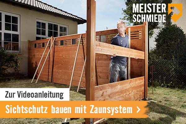 Videoanleitung: Sichtschutz bauen mit Zaunsystem
