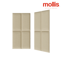 MOLLIS Wandkussen Linnen crème 30x60 cm | HORNBACH