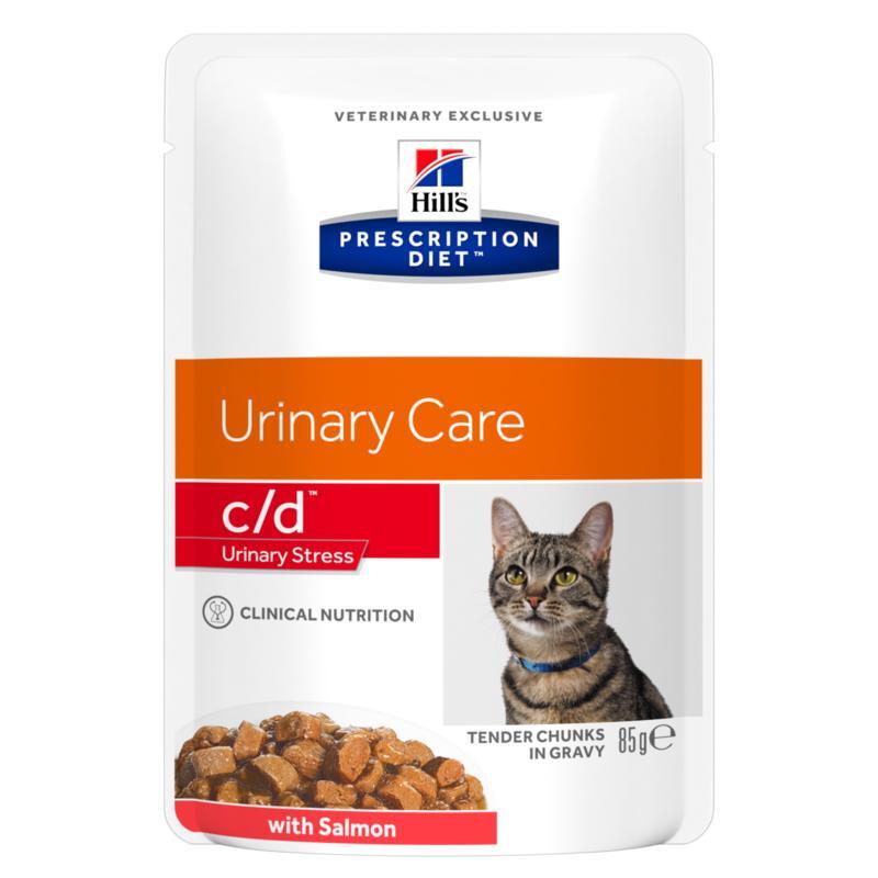 Hill's Prescription Diet c/d Urinary Stress Feline 12x85g Lachs