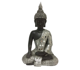 Dehner Magnesia-Buddha, 18,5 x 25 x 40,5 cm
