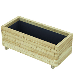 Plantenbak Floris hout 90x40x35 cm | HORNBACH