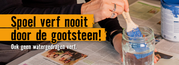 Spoel verf nooit door de gootsteen! - HORNBACH