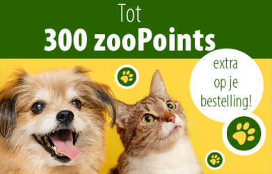 Tot 300 zooPoints extra op je bestelling!