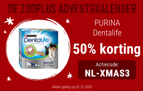 50% korting op Purina Dentalife