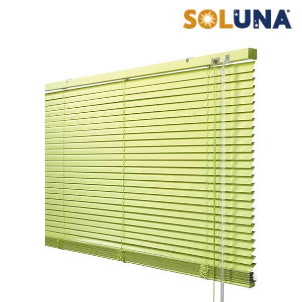 Soluna Alu-Jalousie 70x170 cm limone mit 20% mehr Lamellen zur besseren Verdunkelung