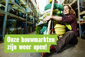 Alle vestigingen weer open | HORNBACH