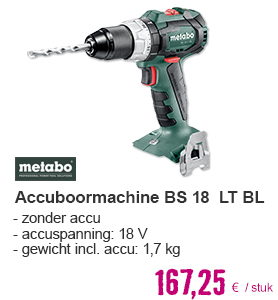 METABO Accu schroefboormachine BS 18 LT BL (zonder accu) | HORNBACH