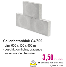 WÜPOR Cellenbetonblok G4/600 600x400x100 mm | HORNBACH