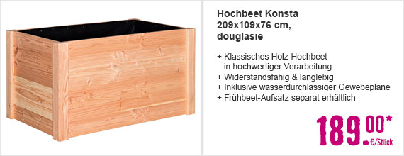 Hochbeet Konsta 209x109x76 cm, douglasie