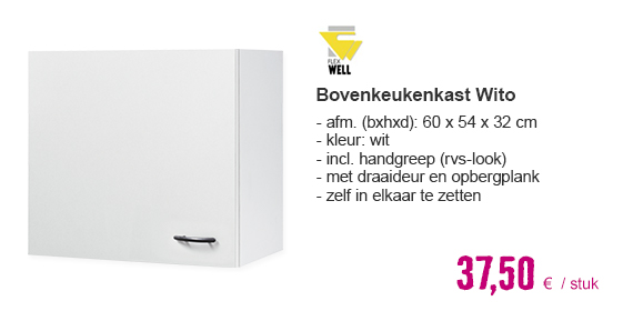 FLEX WELL Bovenkast Wito 60x54x32 cm