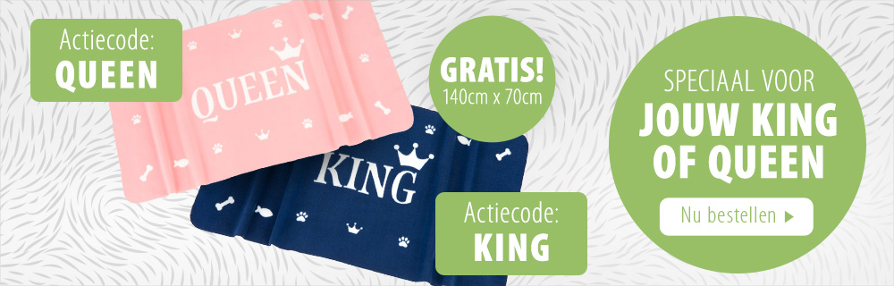 Gratis fleece deken bij een bestelling van minimaal € 59,-. 