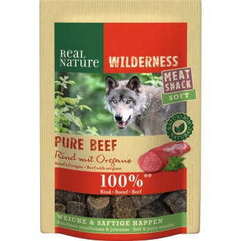 REAL NATURE WILDERNESS Meat Snack Soft 150g Rind mit Oregano