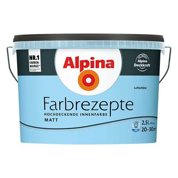 Alpina Wandfarbe Farbrezepte Luftschloß 2,5 l