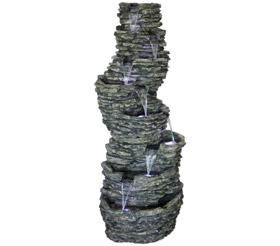 Dehner Polyresin-Gartenbrunnen, 79,5 x 70 x 200 cm
