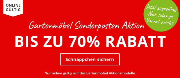 Gartenmöbel Sale Aktion