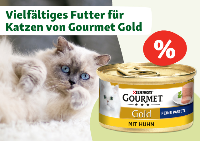 Vielfältiges Futter für Katzen von Gourmet Gold