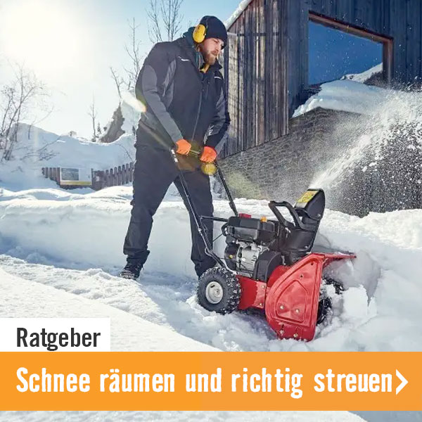 Ratgeber: Schnee räumen und richtig streuen