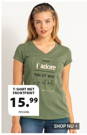 T-shirt met frontprint