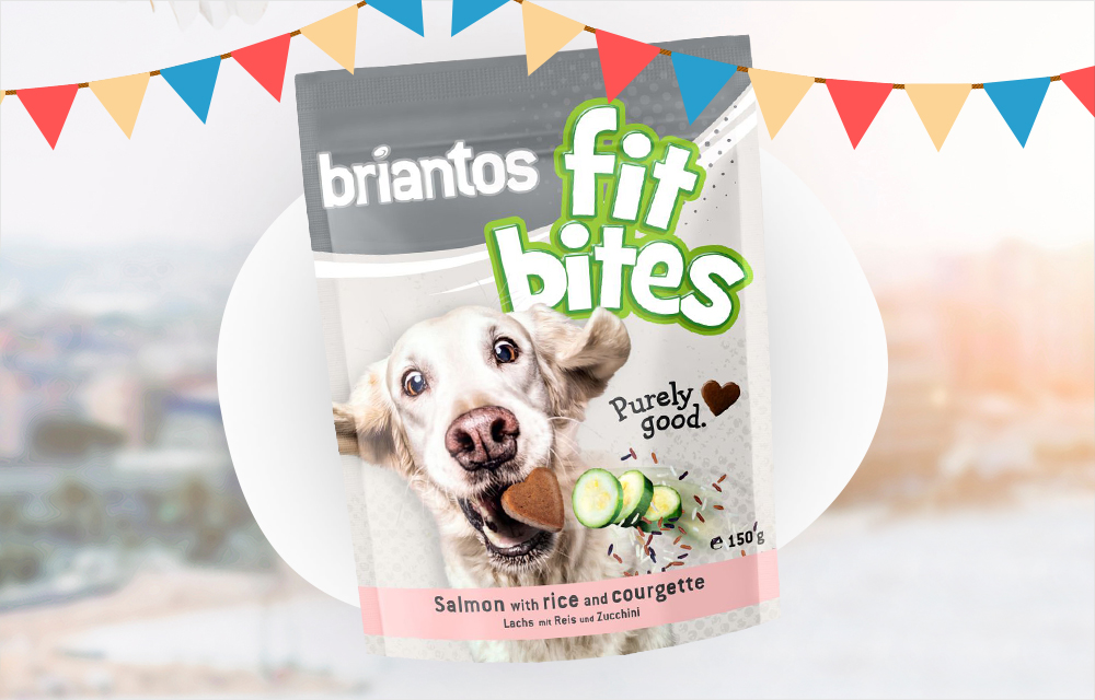 Gratis 150g Briantos FitBites - Salmon!