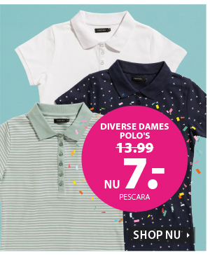 Diverse dames polo's nu 7 euro