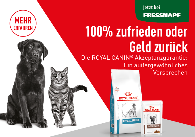 Die Royal Canin Akzeptanzgarantie: 100% zufrieden oder Geld zurück!