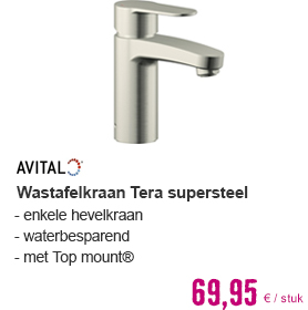 AVITAL Wastafelkraan Tera Supersteel