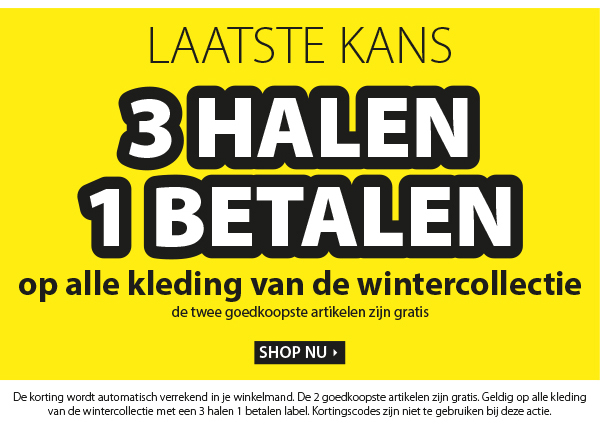 Laatste kans | 3 halen 1 betalen