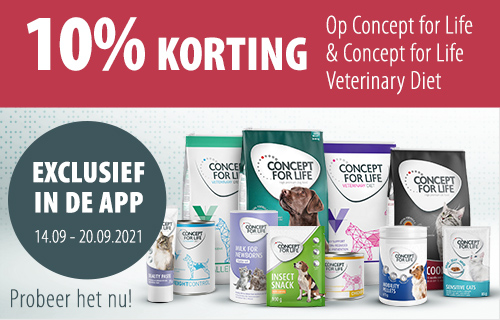 10% korting op Concept for Life via de app!