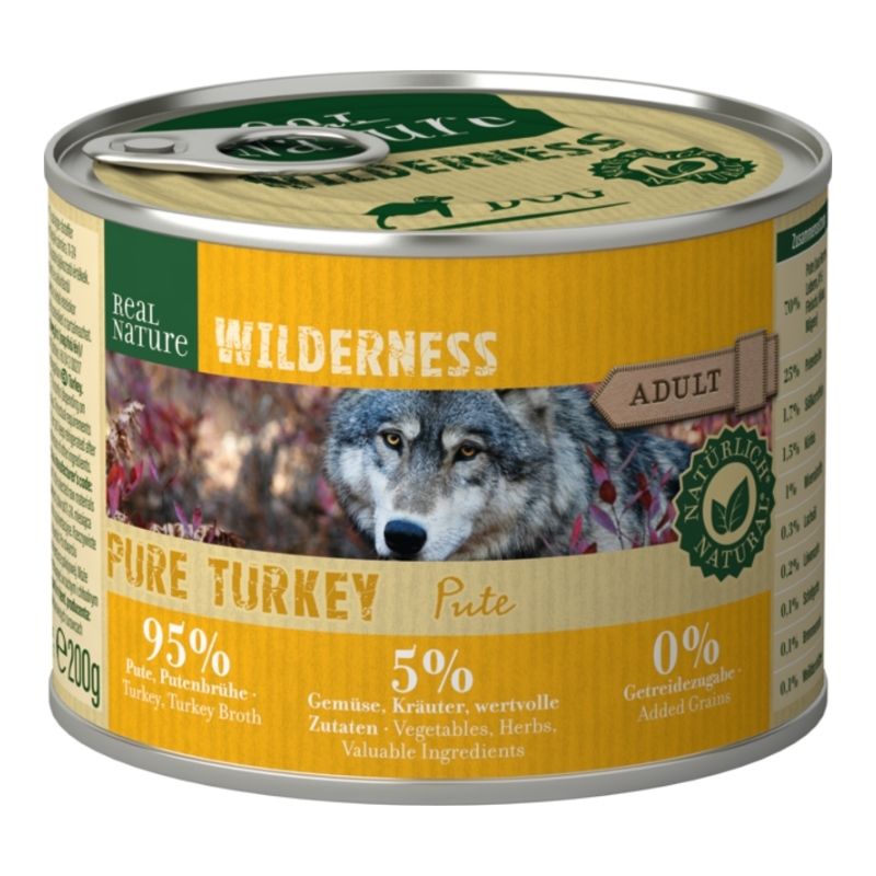 REAL NATURE WILDERNESS Adult 6x200g Pure Turkey Pute