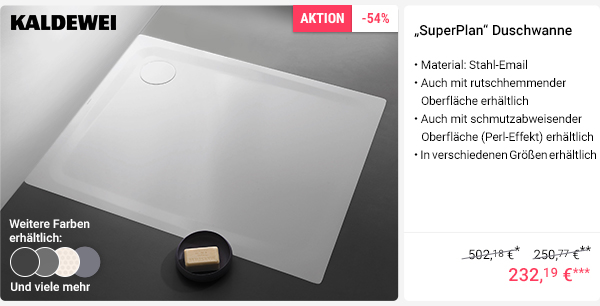 Kaldewei SuperPlan Duschwanne