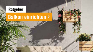 Balkon einrichten.