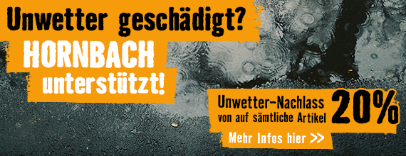 Hochwasser geschädigt? HORNBACH unterstützt!