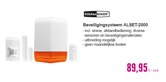 KLIKAANKLIKUIT® Draadloos beveiligingsysteem ALSET-2000 wit . HORNBACH