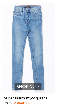 Stoere super skinny jogg jeans voor jongens. Zit super comfy en heeft een mooie pasvorm. Eindeloos te combineren met leuke tops en T-shirts en een paar sneakers.