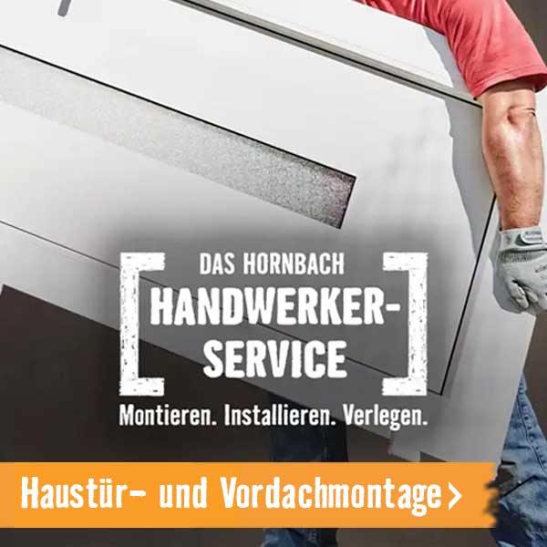 HORNBACH Handwerker-Service: Haustür- und Vordachmontage