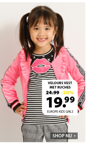 Velours vest met ruches