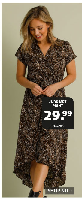 Jurk met print voor 29,99 euro