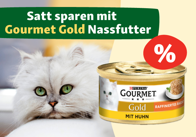 Satt sparen mit Gourmet Gold Nassfutter