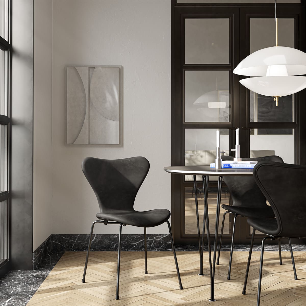 Esstisch-Stuhl »3107« von Arne Jacobsen