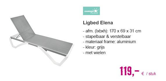 GARDEN PLACE Ligbed Elena | HORNBACH